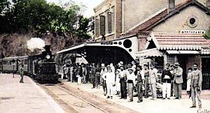 MOSTAGANEM - GARE - ARRIVEE D'UN TRAIN2